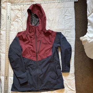 Patagonia Maroon and Charcoal Ski Jacket